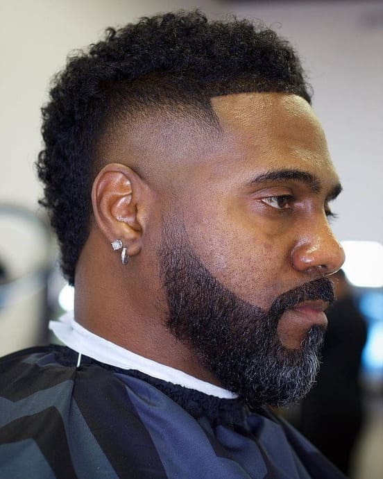 Burst Fade Black Men