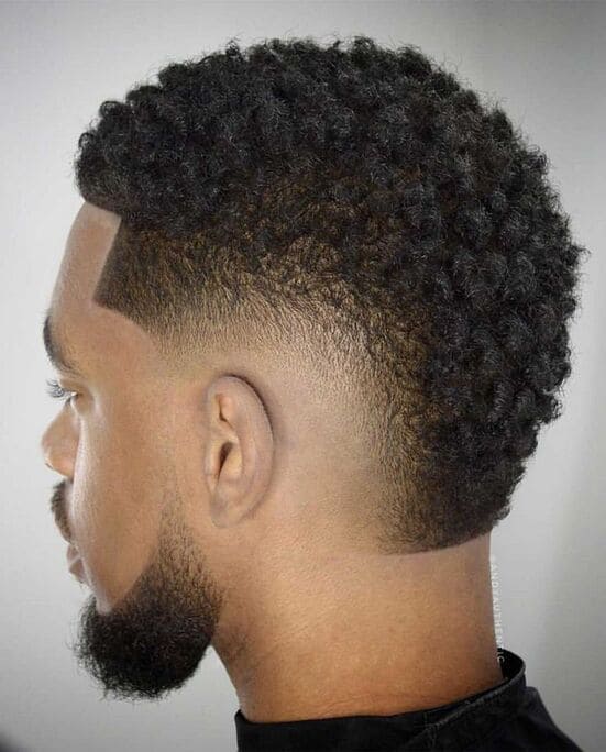 Burst Fade Black Men