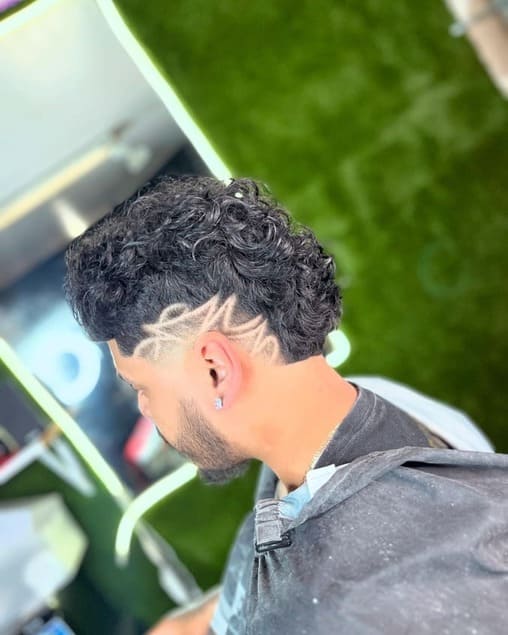 Burst Fade with Designs