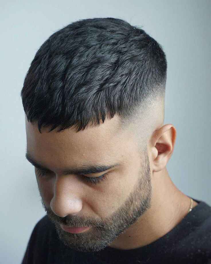 straight hair drop fade