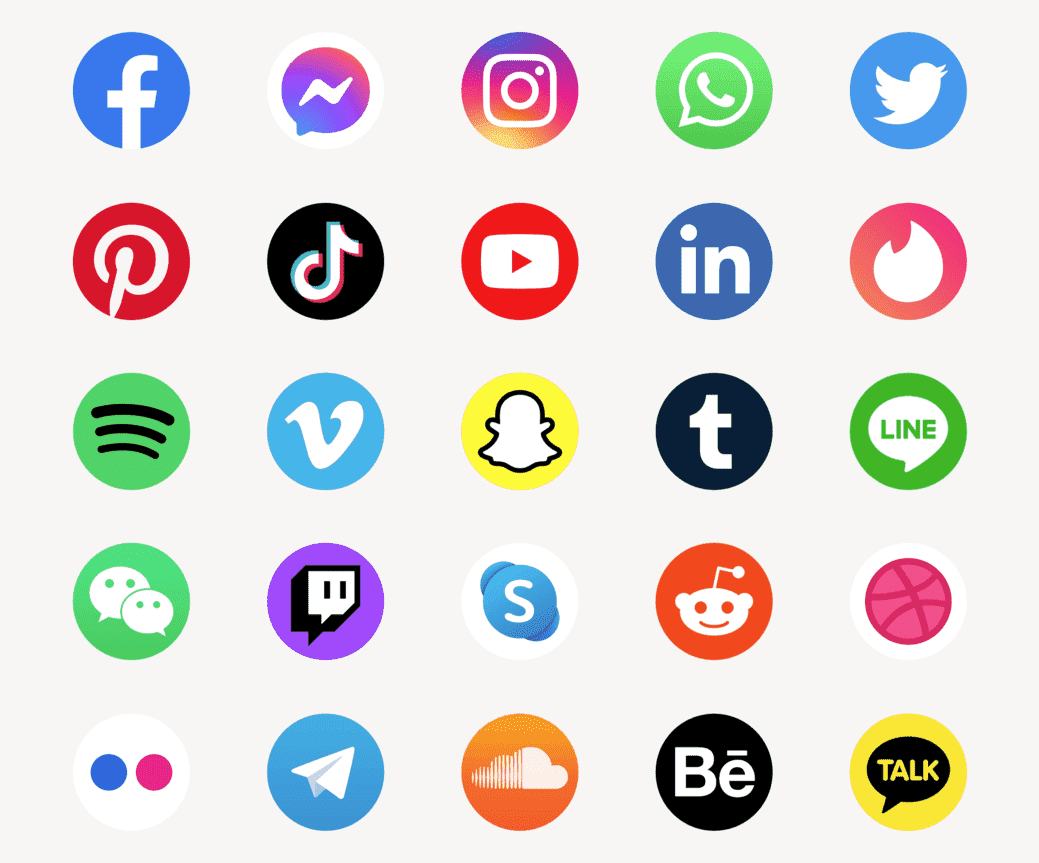 social media icons