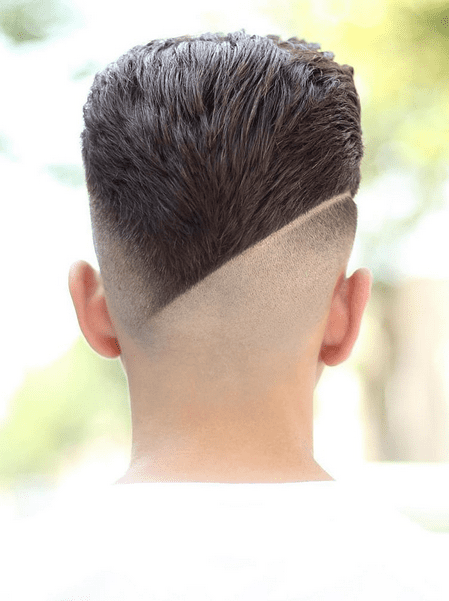 Undercut with fade back of head haircut