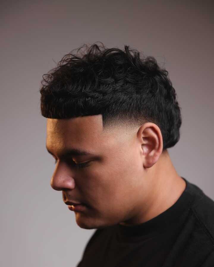 low taper fade mullet